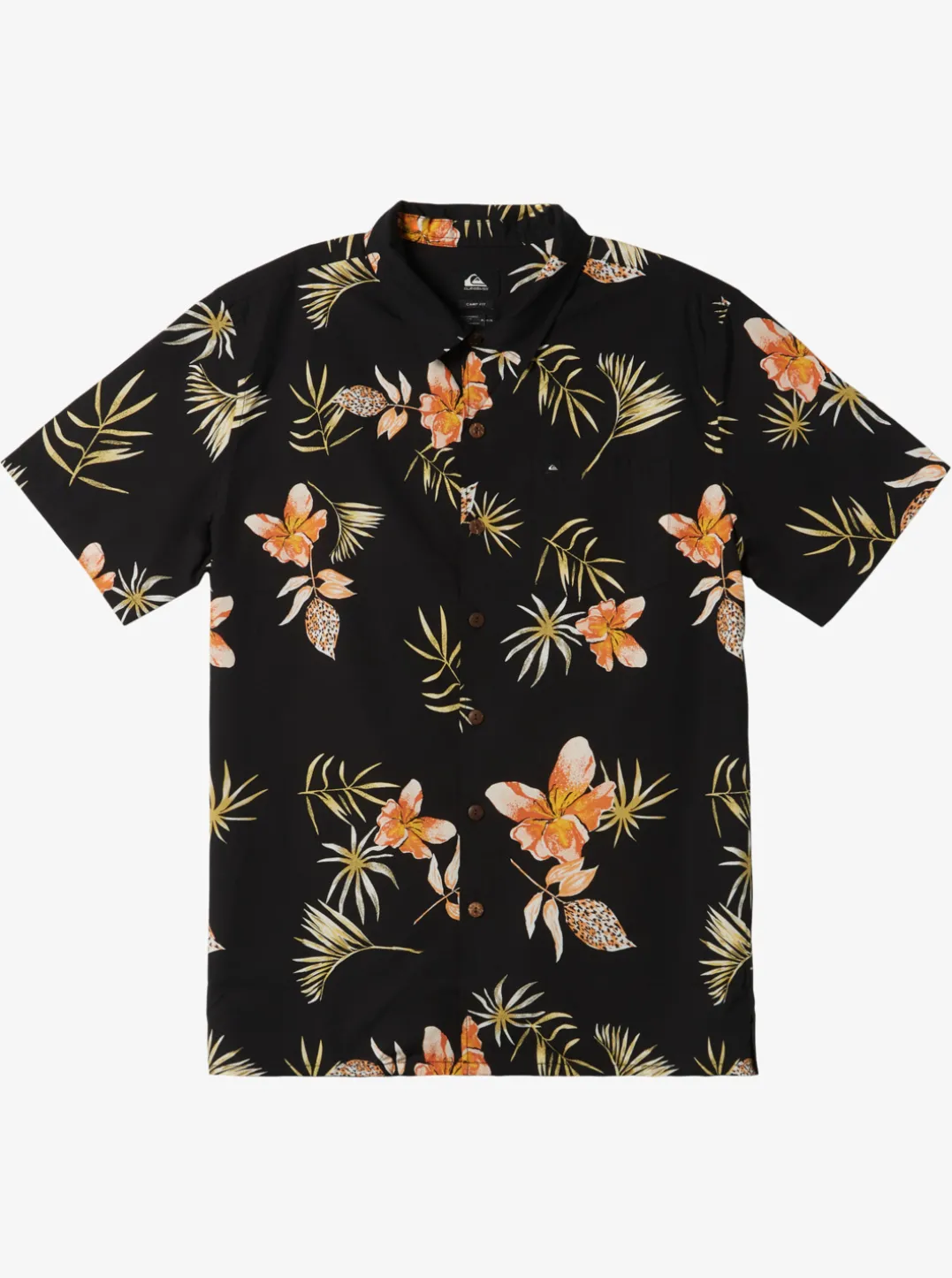 Mens Quiksilver Shirts & Polos|Tropical Floral Short Sleeve Woven Shirt