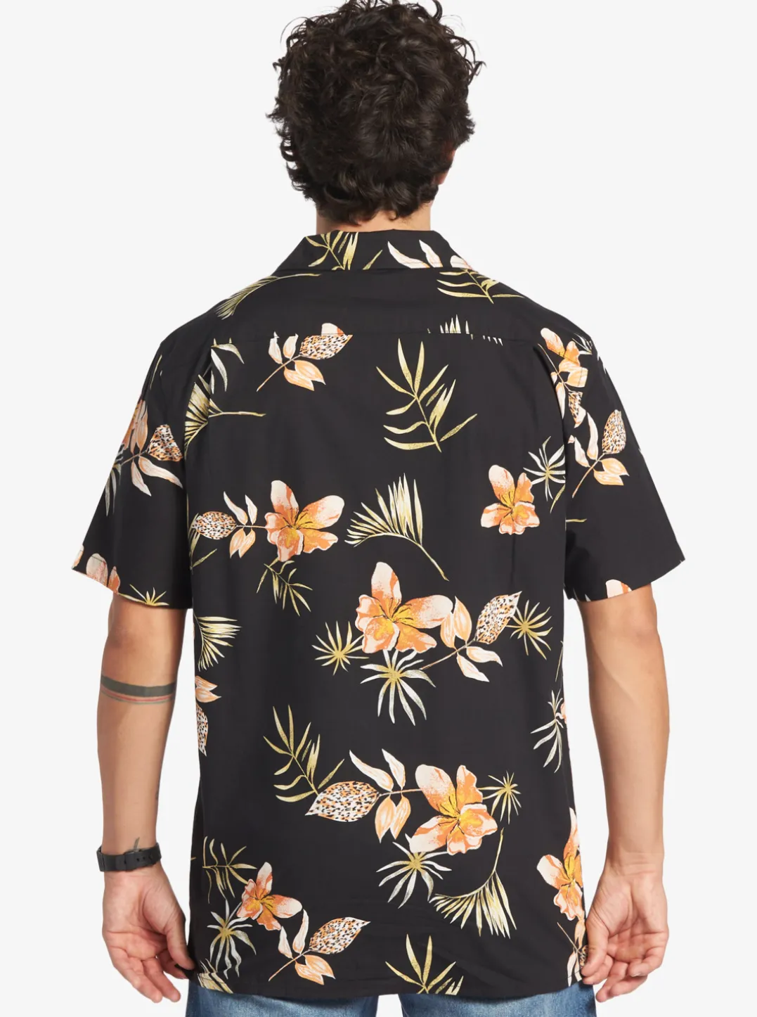 Mens Quiksilver Shirts & Polos|Tropical Floral Short Sleeve Woven Shirt