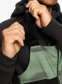 Mens Quiksilver Snow Pants|Utility Technical Snow Bib Pants