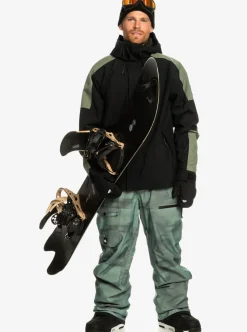 Mens Quiksilver Snow Pants|Utility Technical Snow Bib Pants