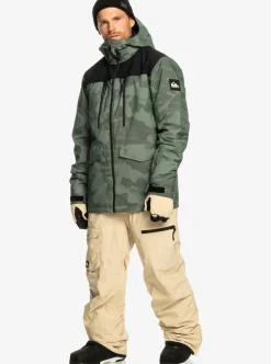 Mens Quiksilver Snow Pants|Utility Technical Snow Bib Pants