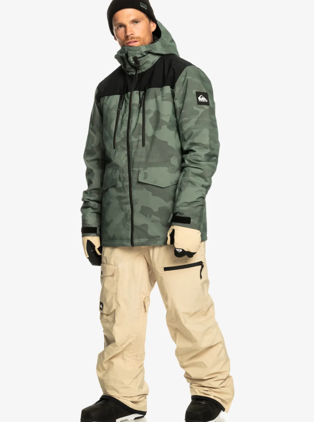 Mens Quiksilver Snow Pants|Utility Technical Snow Bib Pants