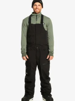 Mens Quiksilver Snow Pants|Utility Technical Snow Bib Pants