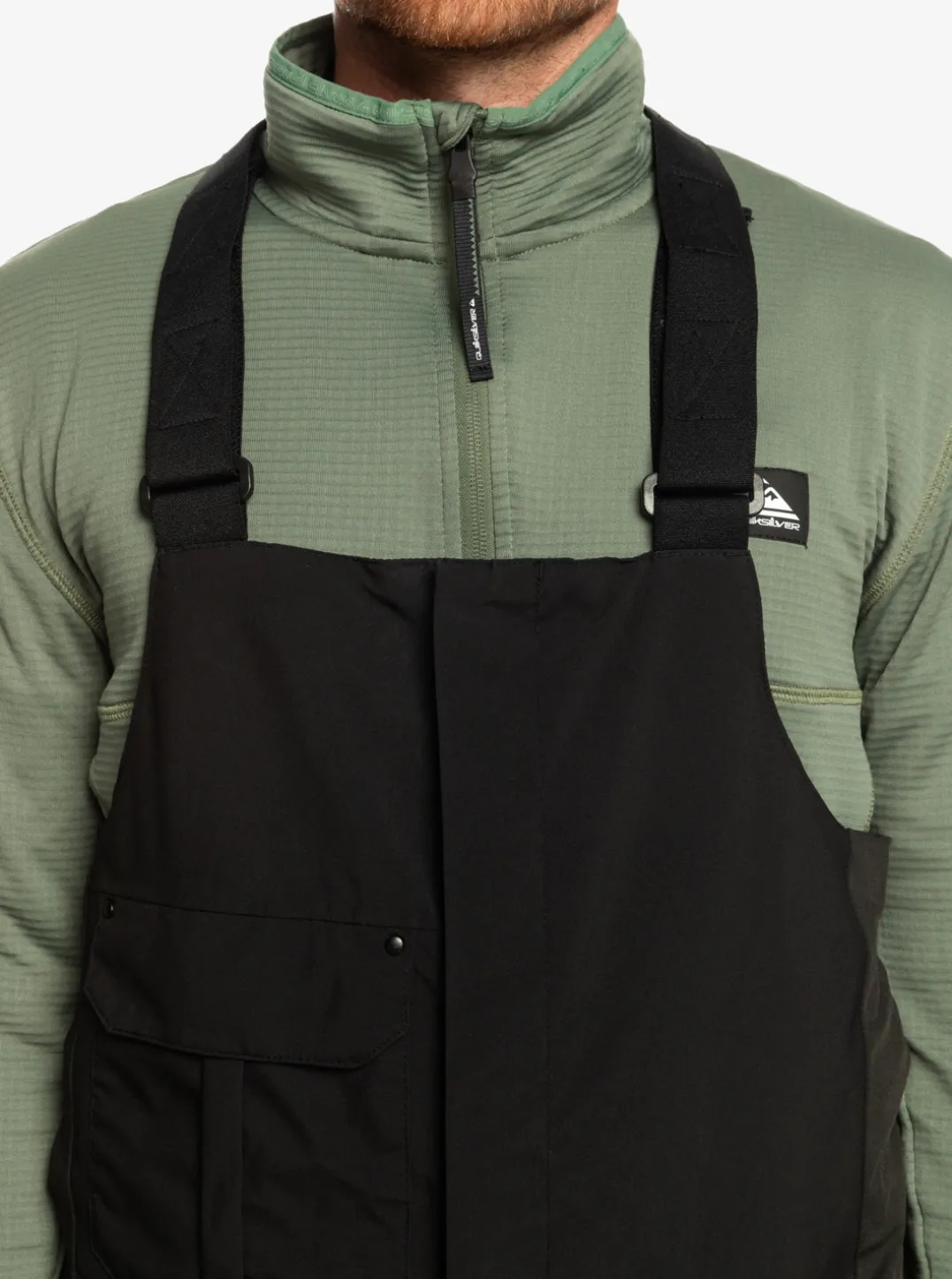 Mens Quiksilver Snow Pants|Utility Technical Snow Bib Pants