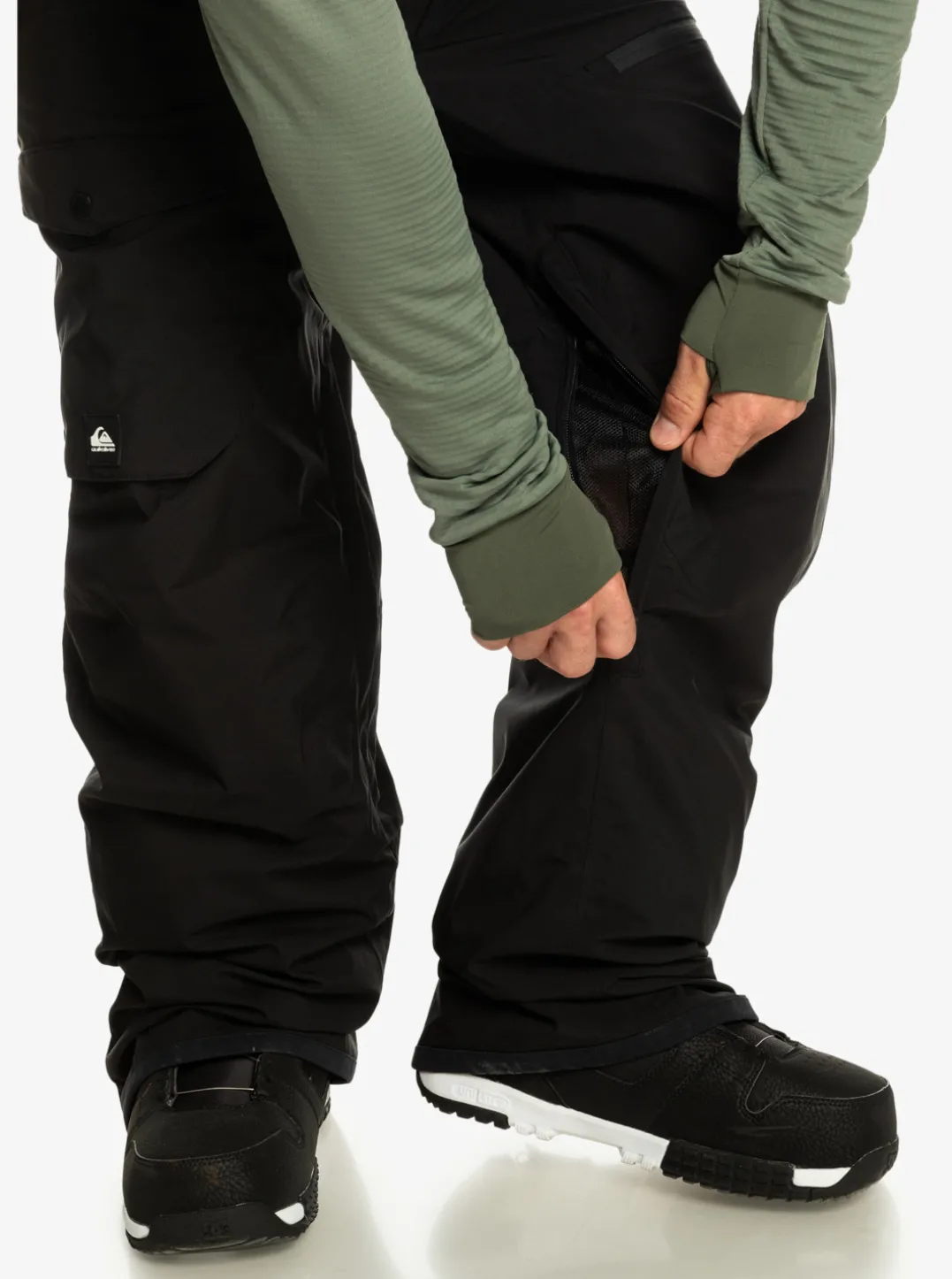 Mens Quiksilver Snow Pants|Utility Technical Snow Bib Pants