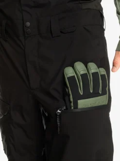 Mens Quiksilver Snow Pants|Utility Technical Snow Bib Pants