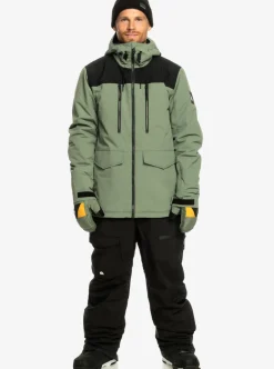 Mens Quiksilver Snow Pants|Utility Technical Snow Bib Pants