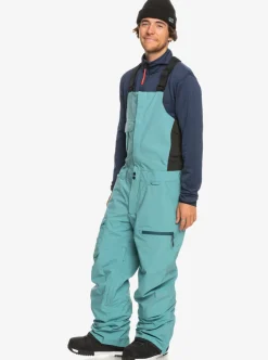 Mens Quiksilver Snow Pants|Utility Technical Snow Bib Pants