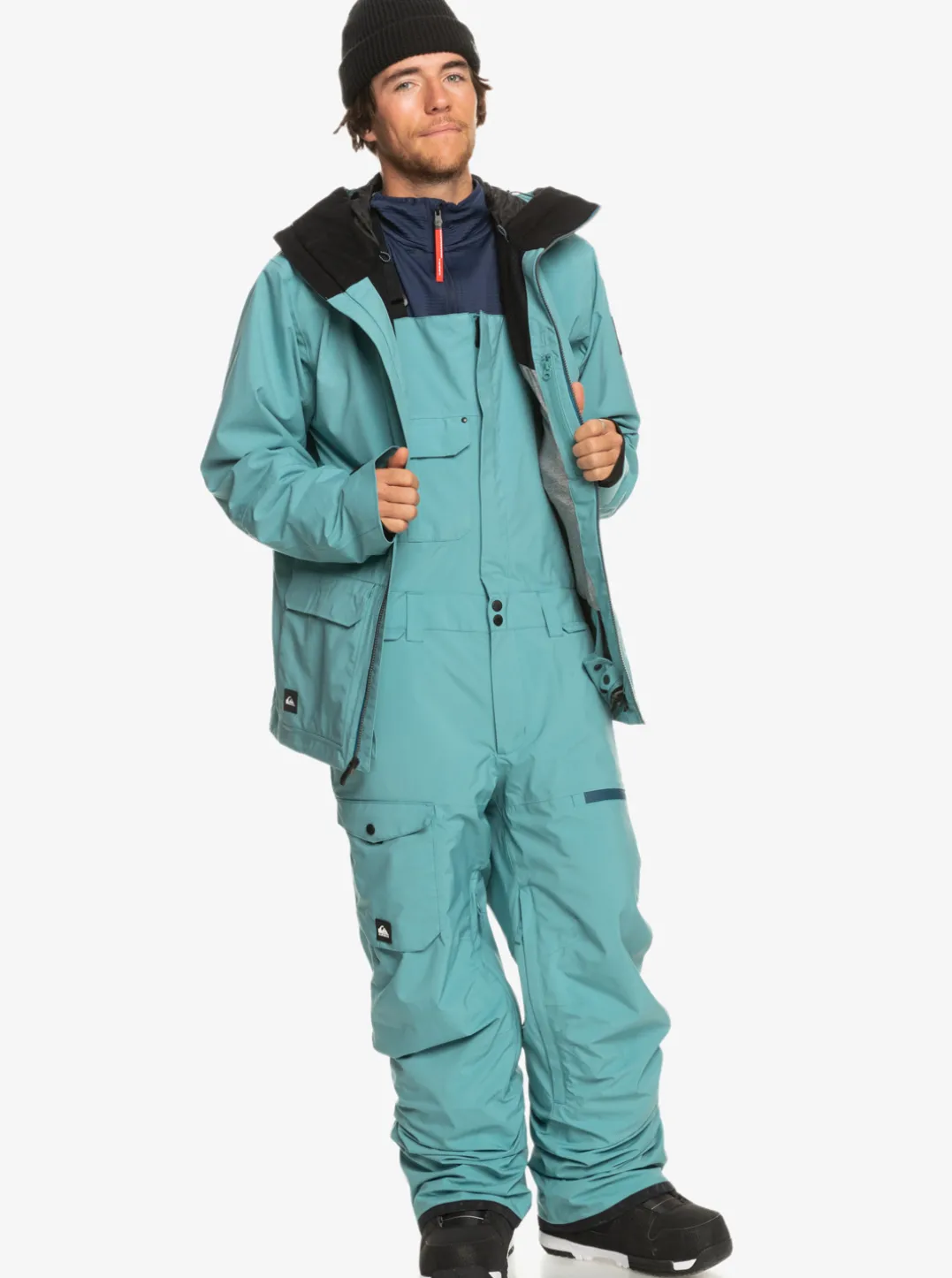 Mens Quiksilver Snow Pants|Utility Technical Snow Bib Pants