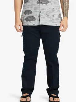 Mens Quiksilver Pants|Waterman After Surf Elastic Waist Pants