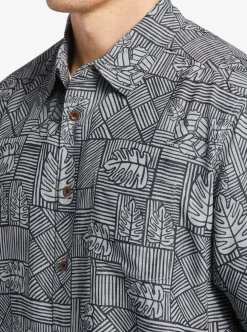 Mens Quiksilver Shirts & Polos|Waterman Amazed Palm Woven Shirt