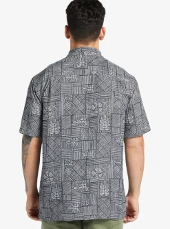Mens Quiksilver Shirts & Polos|Waterman Amazed Palm Woven Shirt
