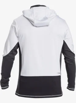 Mens Quiksilver Rashguards|Waterman Angler Hooded Upf 50 Long Sleeve Surf Tee
