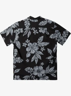 Mens Quiksilver Shirts & Polos|Waterman Aqua Flower Short Sleeve Shirt