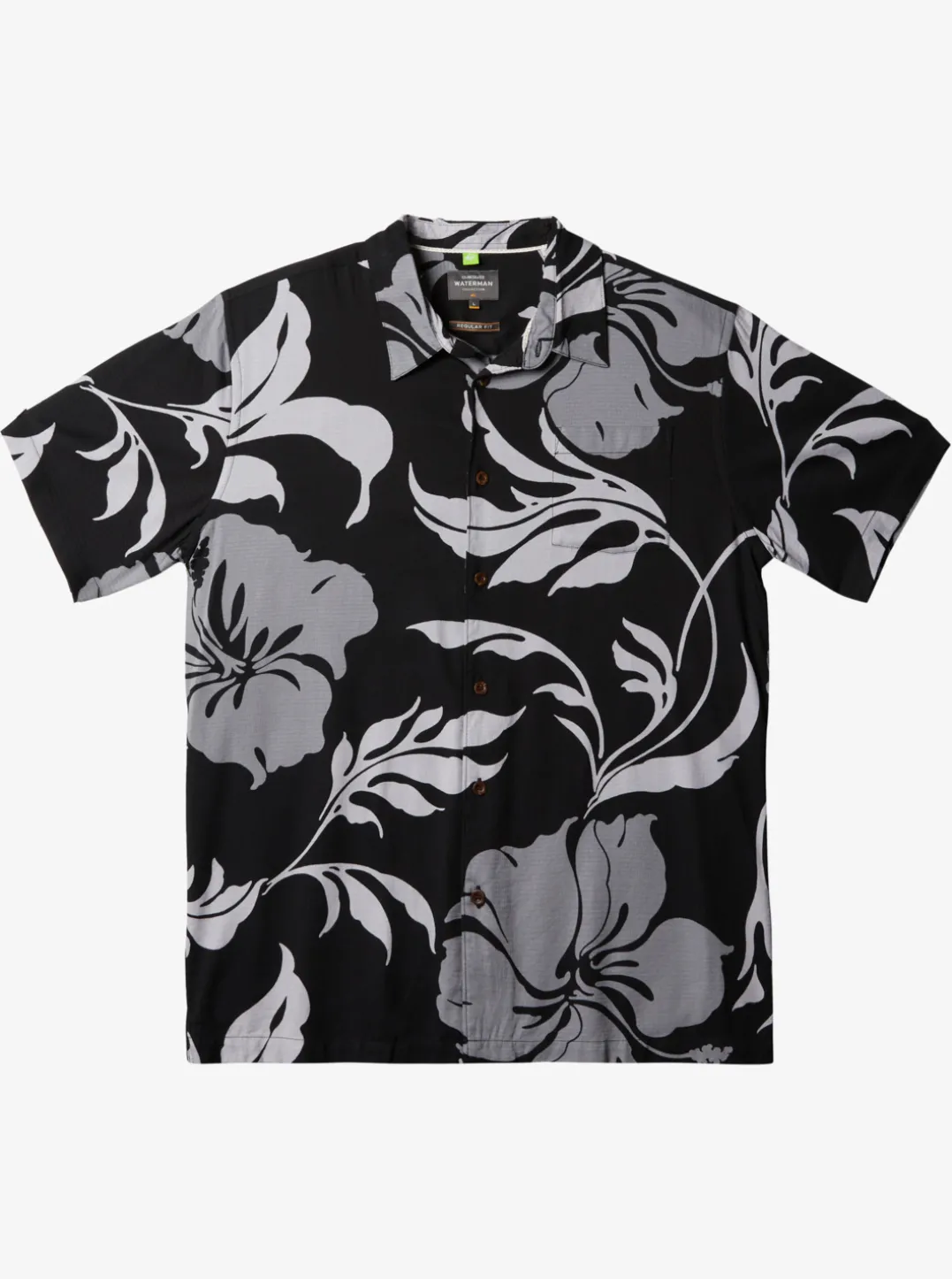 Mens Quiksilver Shirts & Polos|Waterman Big Charmer Short Sleeve Shirt