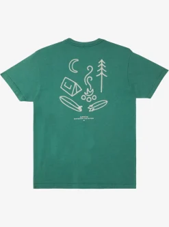 Mens Quiksilver Tees|Waterman Campgrounds Qt-Shirt