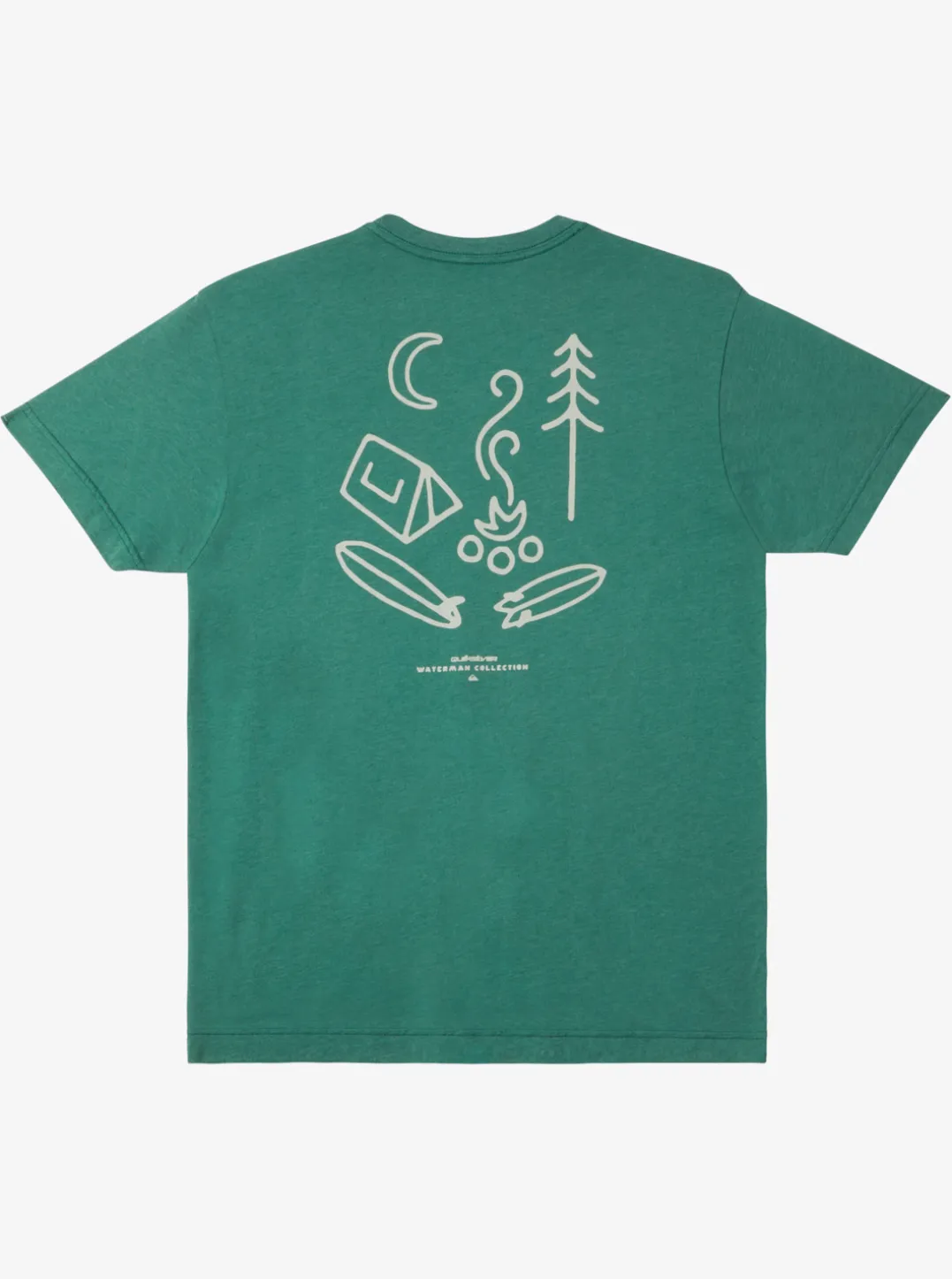 Mens Quiksilver Tees|Waterman Campgrounds Qt-Shirt