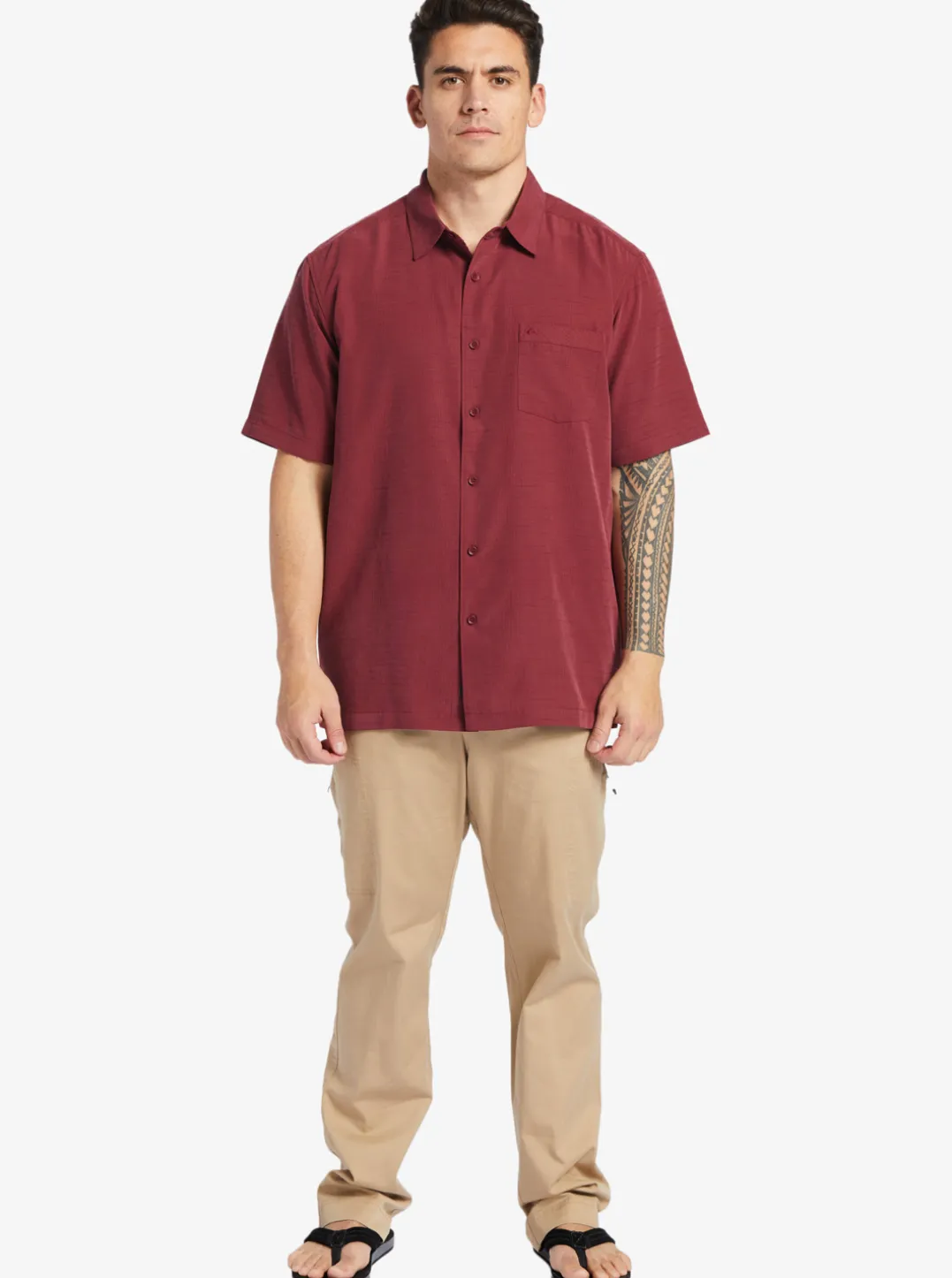 Mens Quiksilver Shirts & Polos|Waterman Centinela Premium Anti-Wrinkle Shirt