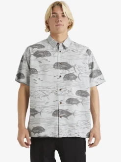 Mens Quiksilver Shirts & Polos|Waterman Dive Sites Woven Shirt