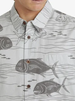 Mens Quiksilver Shirts & Polos|Waterman Dive Sites Woven Shirt