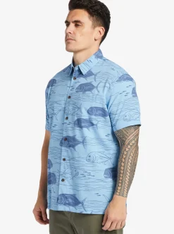 Mens Quiksilver Shirts & Polos|Waterman Dive Sites Woven Shirt