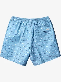 Mens Quiksilver Elastic Waist|Waterman Drag Week 17" Volleys