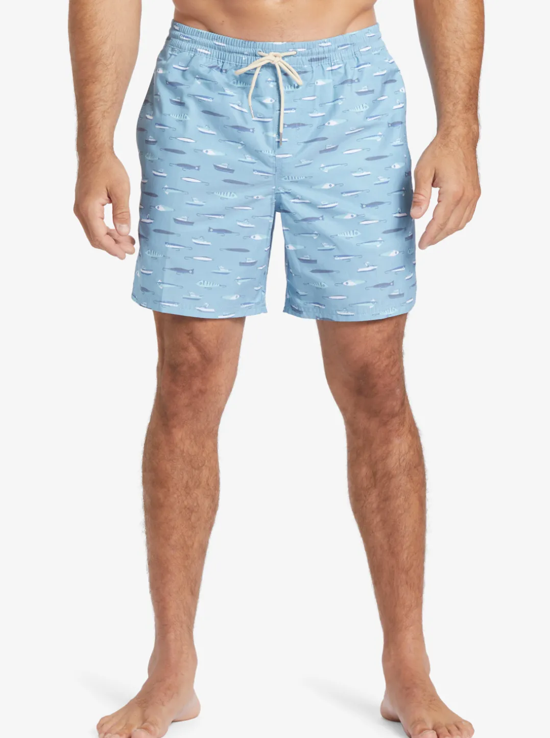 Mens Quiksilver Elastic Waist|Waterman Drag Week 17" Volleys