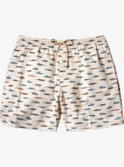 Mens Quiksilver Elastic Waist|Waterman Drag Week 17" Volleys