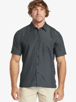 Mens Quiksilver Shirts & Polos|Waterman Kings Cliff Short Sleeve Shirt
