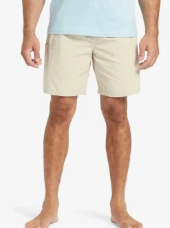 Mens Quiksilver Shorts|Waterman Last Light Elastic Waist 19