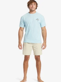 Mens Quiksilver Shorts|Waterman Last Light Elastic Waist 19
