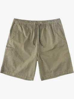 Mens Quiksilver Shorts|Waterman Last Light Elastic Waist 19" Shorts