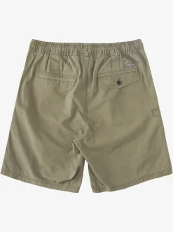 Mens Quiksilver Shorts|Waterman Last Light Elastic Waist 19" Shorts