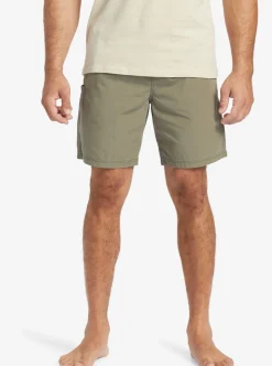 Mens Quiksilver Shorts|Waterman Last Light Elastic Waist 19