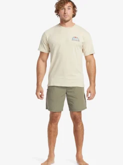 Mens Quiksilver Shorts|Waterman Last Light Elastic Waist 19