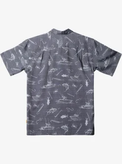 Mens Quiksilver Shirts & Polos|Waterman Line Spinner Short Sleeve Shirt