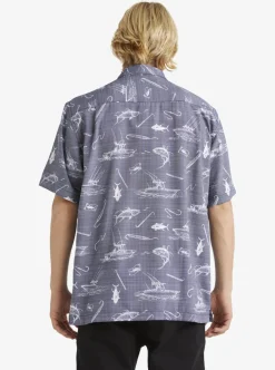 Mens Quiksilver Shirts & Polos|Waterman Line Spinner Short Sleeve Shirt