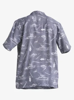 Mens Quiksilver Shirts & Polos|Waterman Line Spinner Short Sleeve Shirt