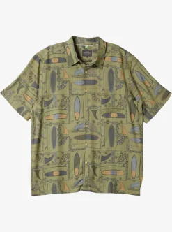 Mens Quiksilver Shirts & Polos|Waterman Long Boards Woven Shirt
