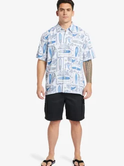 Mens Quiksilver Shirts & Polos|Waterman Long Boards Woven Shirt
