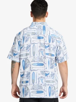 Mens Quiksilver Shirts & Polos|Waterman Long Boards Woven Shirt