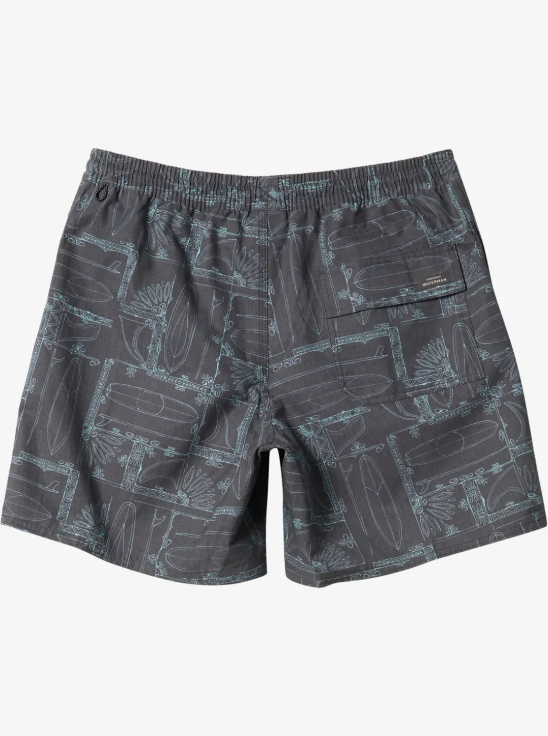 Mens Quiksilver Elastic Waist|Waterman Longboard Volley 17" Elastic Waist Shorts