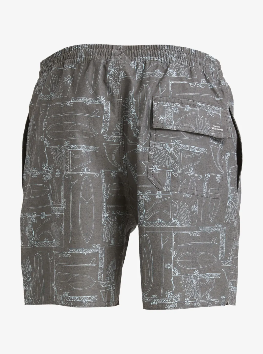 Mens Quiksilver Elastic Waist|Waterman Longboard Volley 17" Elastic Waist Shorts