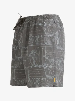 Mens Quiksilver Elastic Waist|Waterman Longboard Volley 17