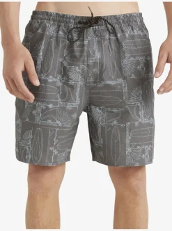 Mens Quiksilver Elastic Waist|Waterman Longboard Volley 17
