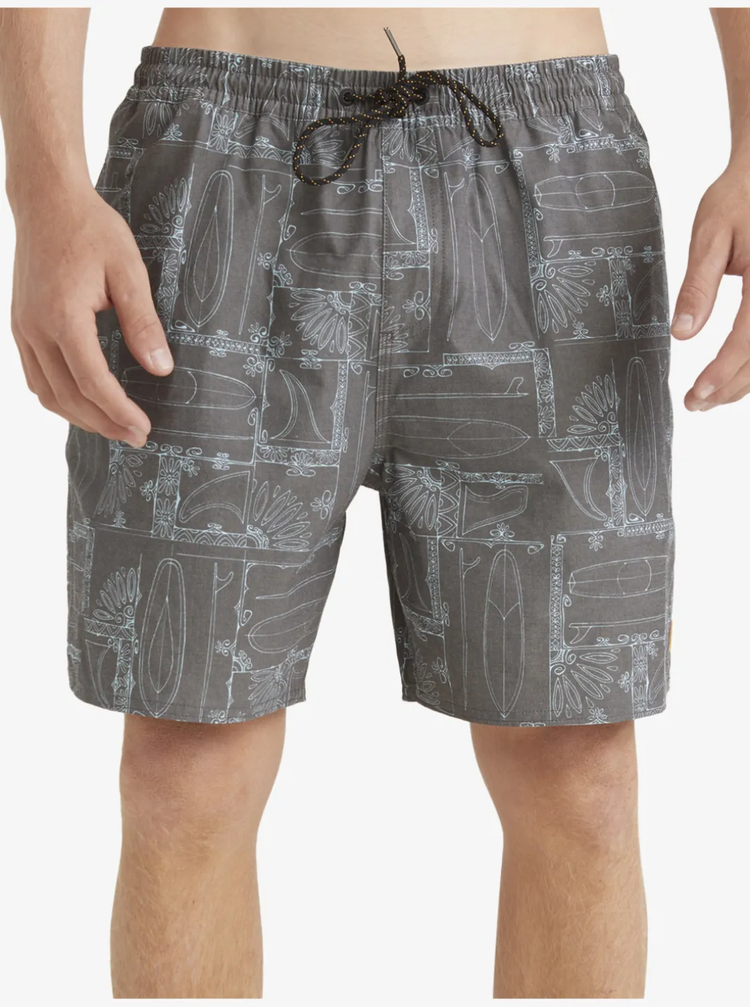Mens Quiksilver Elastic Waist|Waterman Longboard Volley 17" Elastic Waist Shorts