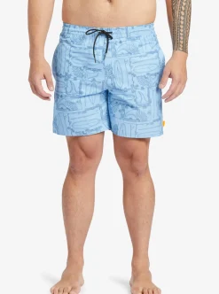 Mens Quiksilver Elastic Waist|Waterman Longboard Volley 17