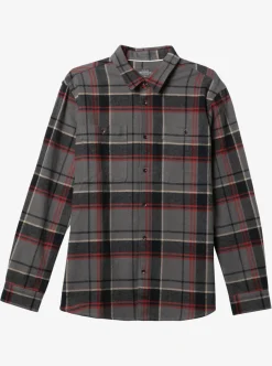 Mens Quiksilver Shirts & Polos|Waterman Lower Ridge Flannel Long Sleeve Top