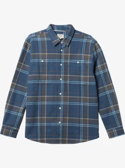 Mens Quiksilver Shirts & Polos|Waterman Lower Ridge Flannel Long Sleeve Top