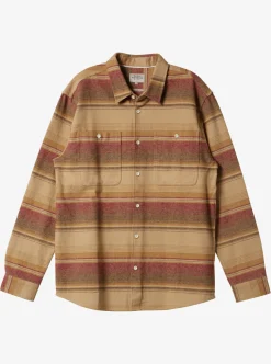 Mens Quiksilver Shirts & Polos|Waterman Lowest Tide Flannel Long Sleeve Top